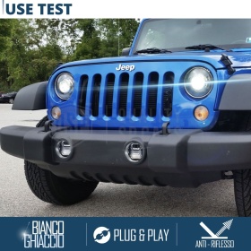 Faros Antiniebla LED para Jeep WRANGLER JK APROBADOS, con Luces Diurnas LED DRL | Luz Blanca