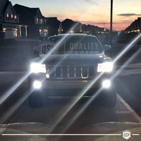 Faros Antiniebla LED para GRAND CHEROKEE WK2 10-13, APROBADOS, con Luces Diurnas LED DRL