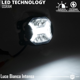 Faros Antiniebla LED para GRAND CHEROKEE WK2 10-13, APROBADOS, con Luces Diurnas LED DRL