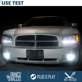 Fari Fendinebbia LED Per Dodge CHARGER LD 11-14, OMOLOGATI, con Luci Diurne LED DRL