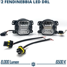 Fari Fendinebbia LED Per Chrysler Pt Cruiser, OMOLOGATI, con Luci Diurne LED DRL | Luce Bianca