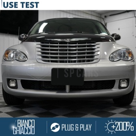 Fari Fendinebbia LED Per Chrysler Pt Cruiser, OMOLOGATI, con Luci Diurne LED DRL | Luce Bianca