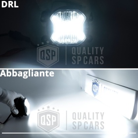 Fari Fendinebbia LED Per Chrysler Pt Cruiser, OMOLOGATI, con Luci Diurne LED DRL | Luce Bianca