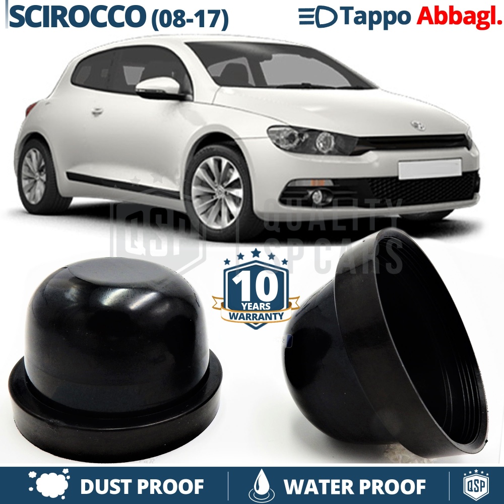 1 Deeper HEADLIGHT CLOSING CAP for VW SCIROCCO 3 (08-17) High Beam DUST WATER Cover for Kit Led Xenon installation 1 Deeper HEADLIGHT CLOSING CAP for VW SCIROCCO 3 (08-17) High Beam DUST WATER Cover for Kit Led Xenon installation