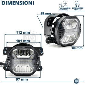 Faros Antiniebla LED para Hummer H2 APROBADOS, con Luces Diurnas LED DRL | Luz Blanca