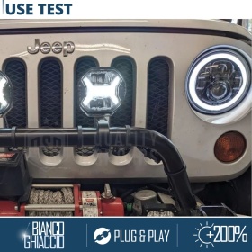 2 Faros LED DRL Adicionales para Vehículos HOMOLOGADOS, Negros | 70W, 7.000LM, Luz Potente +350MT