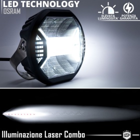 2 Faros LED DRL Adicionales para Vehículos HOMOLOGADOS, Negros | 70W, 7.000LM, Luz Potente +350MT