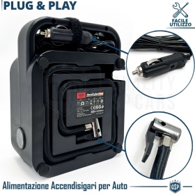 COMPRESOR Portátil para Coche PROFESIONAL Heyner GERMANY | POTENTE Presión Max 10bar