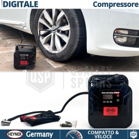 COMPRESOR Portátil para Coche PROFESIONAL Heyner GERMANY | POTENTE Presión Max 10bar