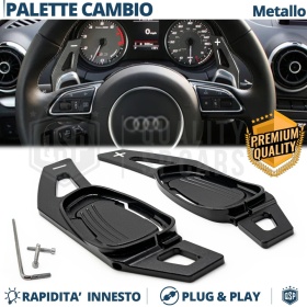 2 Steering Wheel Paddle Shift for AUDI  | Black Aluminum Paddle Shifters | Professional