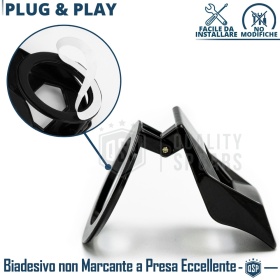 Cubierta Botón Start Stop para Coches, Cubierta Pulsador Arranque Aluminio NEGRO Estilo Lambo