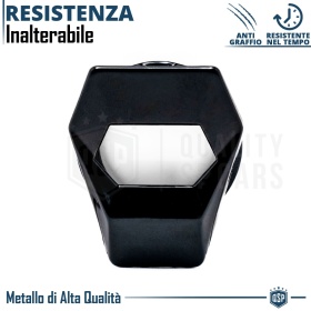 Cubierta Botón Start Stop para Coches, Cubierta Pulsador Arranque Aluminio NEGRO Estilo Lambo