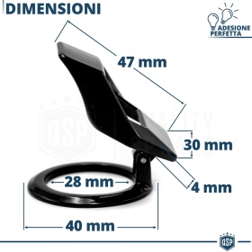 Cubierta Botón Start Stop para Coches, Cubierta Pulsador Arranque Aluminio NEGRO Estilo Lambo