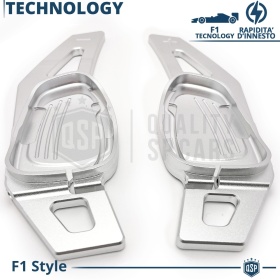 2 Levas de Volante para Cupra Leon, Ateca, Formentor | Levas de Cambio en Aluminio Silver
