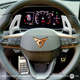 2 Levas de Volante para Cupra Leon, Ateca, Formentor | Levas de Cambio en Aluminio Silver