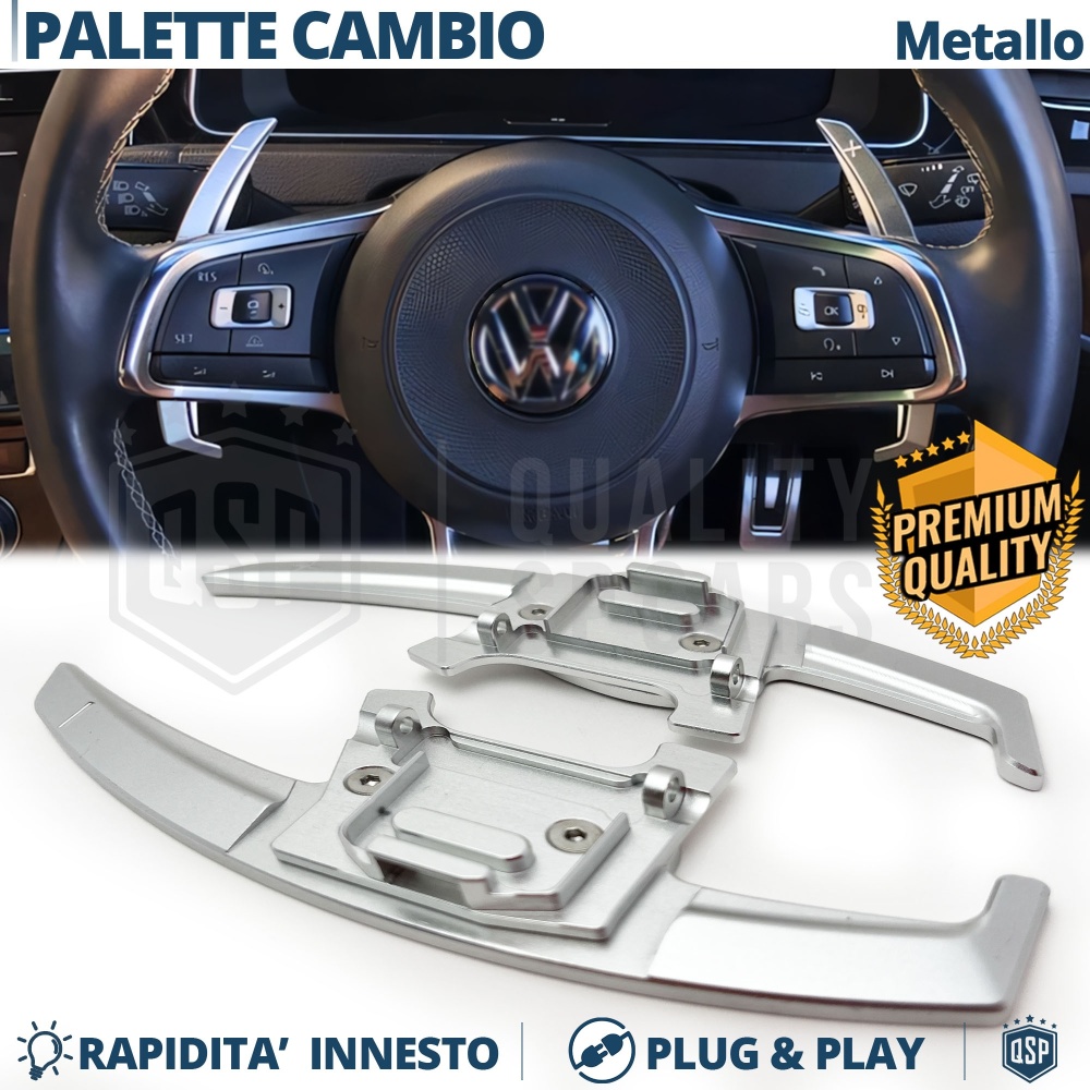 2 Levas de Volante para VOLKSWAGEN | Reemplazo Levas de Cambio en Aluminio Silver