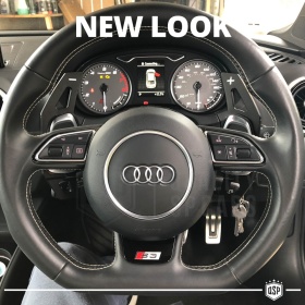 2 Levas de Volante para AUDI S3, RS3 (8V) 12-16 | Levas de Cambio en Aluminio Negro Anodizado