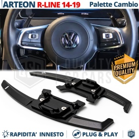 2 Levas de Volante para VW Arteon R-Line 17-20 | Reemplazo Levas de Cambio en Aluminio Negro