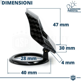 Cubierta Botón Start Stop para Coches, Cubierta Pulsador Arranque CARBONO NEGRO Estilo Lambo