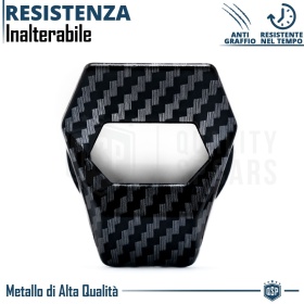 Cubierta Botón Start Stop para Coches, Cubierta Pulsador Arranque CARBONO NEGRO Estilo Lambo
