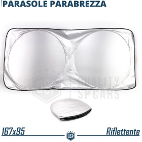 Parasol Plegable Coche para Parabrisas Delantero Interior con Estructura de ACERO | 167x95