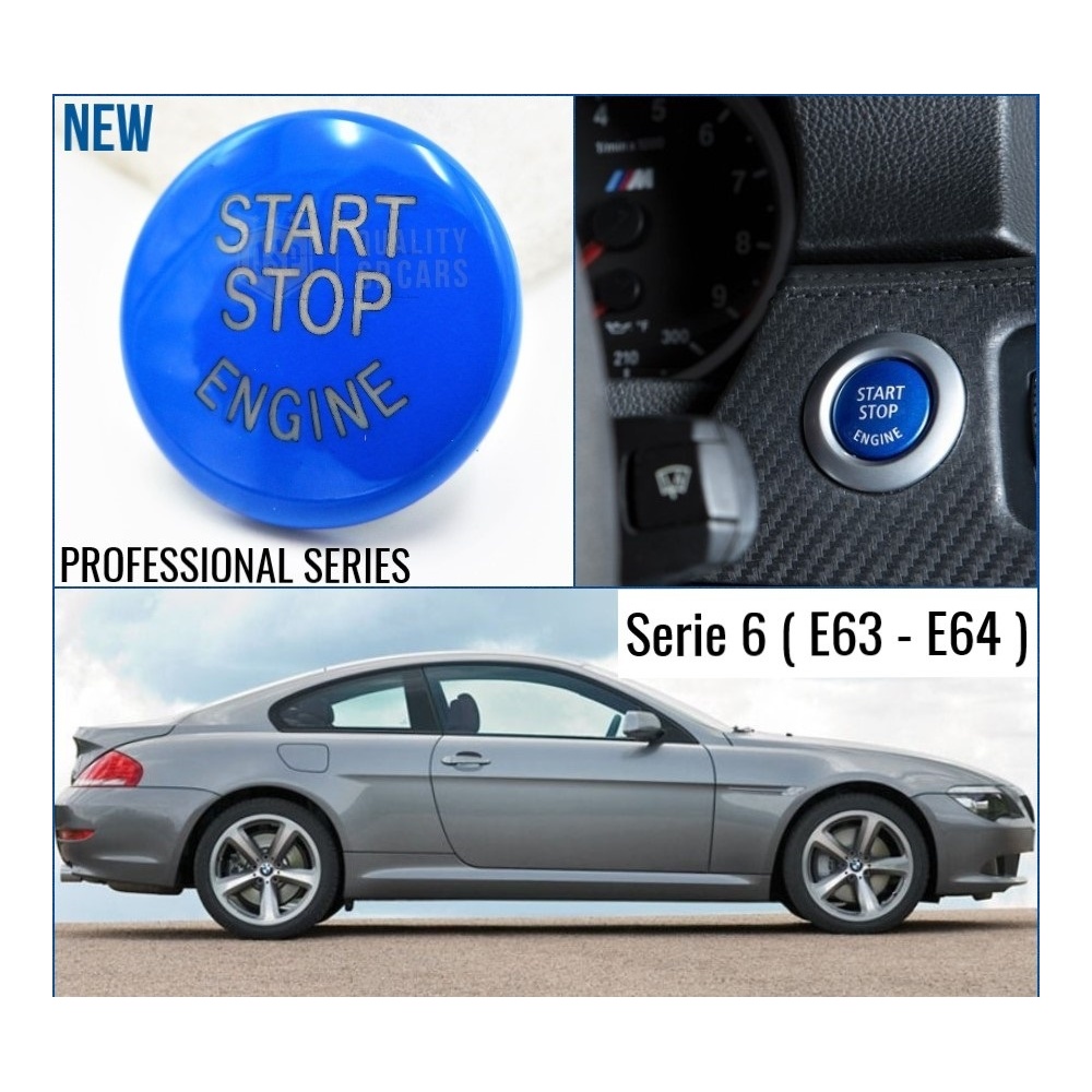 LLAVE BOTÓN DE ENCENDIDO DEL MOTOR AZUL "START STOP ENGINE" EN ABS PARA BMW SERIE 6 E63/E64, ANTICHUADO NO HUELLAS LLAVE BOTÓN DE ENCENDIDO DEL MOTOR AZUL "START STOP ENGINE" EN ABS PARA BMW SERIE 6 E63/E64, ANTICHUADO NO HUELLAS