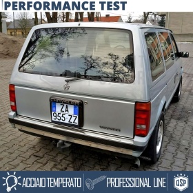 Portamatrícula TRASERO para Chrysler Voyager 1 Cuadrado | Kit COMPLETO en ACERO INOXIDABLE Negro