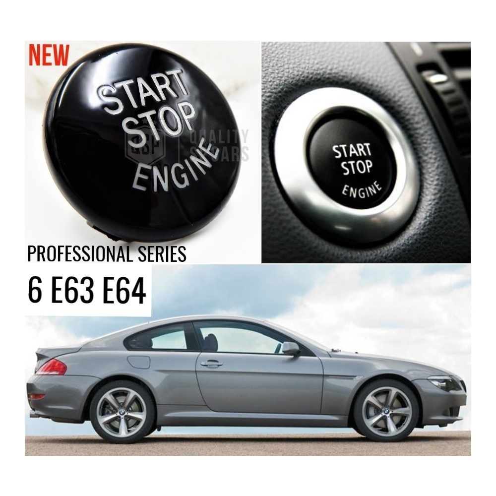 KEY ENGINE IGNITION BLACK BUTTON "START STOP ENGINE" IN ABS FOR BMW 6 SERIES E63/E64, Anti-Scratches NO FOOTPRINT KEY ENGINE IGNITION BLACK BUTTON "START STOP ENGINE" IN ABS FOR BMW 6 SERIES E63/E64, Anti-Scratches NO FOOTPRINT