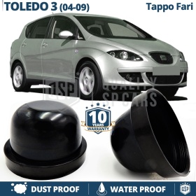 1 TAPÓN GUARDAPOLVO de faro para SEAT TOLEDO III (04-09) Cubierta Bombilla 80 mm para Installación Kit Led Xenon
