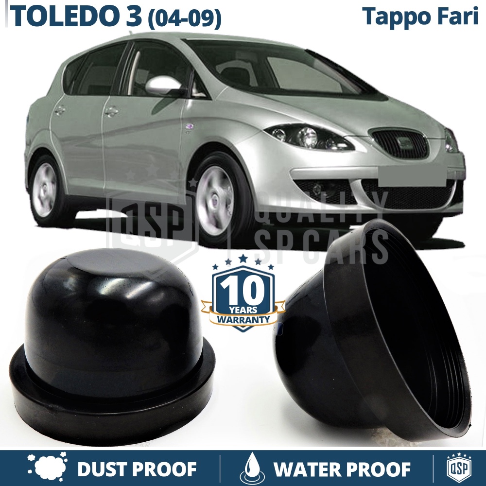 1 TAPÓN GUARDAPOLVO de faro para SEAT TOLEDO III (04-09) Cubierta Bombilla 80 mm para Installación Kit Led Xenon 1 TAPÓN GUARDAPOLVO de faro para SEAT TOLEDO III (04-09) Cubierta Bombilla 80 mm para Installación Kit Led Xenon