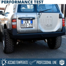 REAR Square License Plate Holder for Nissan Patrol GR Y60 | FULL Kit in Black STAINLESS STEEL