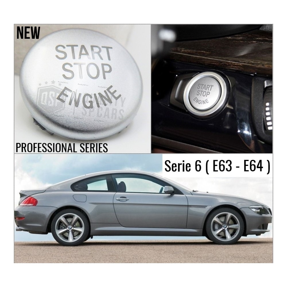 LLAVE BOTÓN DE ENCENDIDO DEL MOTOR GRIS "START STOP ENGINE" EN ABS PARA BMW SERIE 6 E63/E64, ANTICHUADO NO HUELLAS LLAVE BOTÓN DE ENCENDIDO DEL MOTOR GRIS "START STOP ENGINE" EN ABS PARA BMW SERIE 6 E63/E64, ANTICHUADO NO HUELLAS