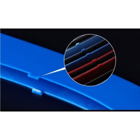 3x Grille COVER STRIPES in Colors M Sport for BMW 7 Series (F01 F02) 08-15 with 9 vertical grills
