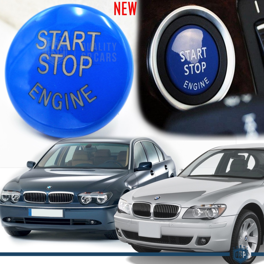 TASTO PULSANTE D'ACCENSIONE MOTORE "START STOP ENGINE" BLU IN ABS PER BMW SERIE 7 E65/E66 Antigraffio NO IMPRONTA TASTO PULSANTE D'ACCENSIONE MOTORE "START STOP ENGINE" BLU IN ABS PER BMW SERIE 7 E65/E66 Antigraffio NO IMPRONTA