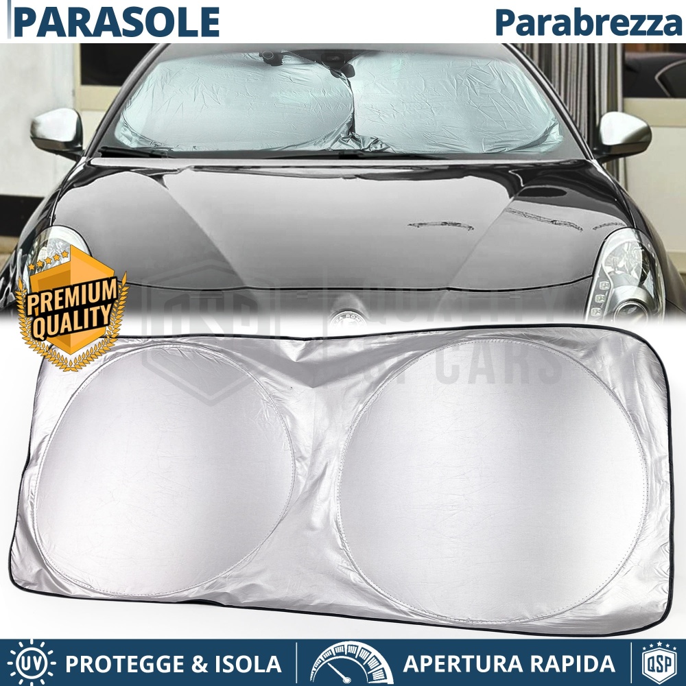 Tendina Parasole per Alfa Giulietta Parabrezza Interno, Pieghevole, Struttura in ACCIAIO