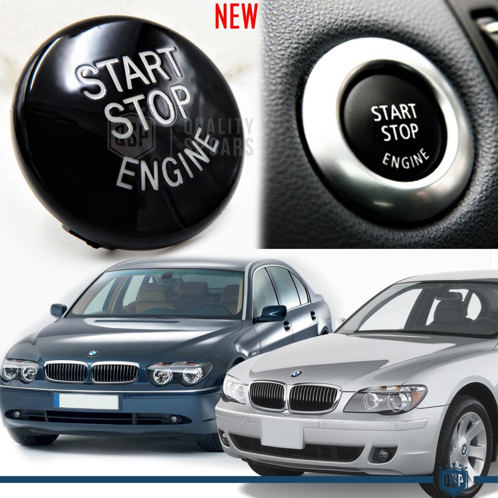 TASTO PULSANTE D'ACCENSIONE MOTORE "START STOP ENGINE" NERO IN ABS PER BMW SERIE 7 E65/E66 Antigraffio NO IMPRONTA TASTO PULSANTE D'ACCENSIONE MOTORE "START STOP ENGINE" NERO IN ABS PER BMW SERIE 7 E65/E66 Antigraffio NO IMPRONTA