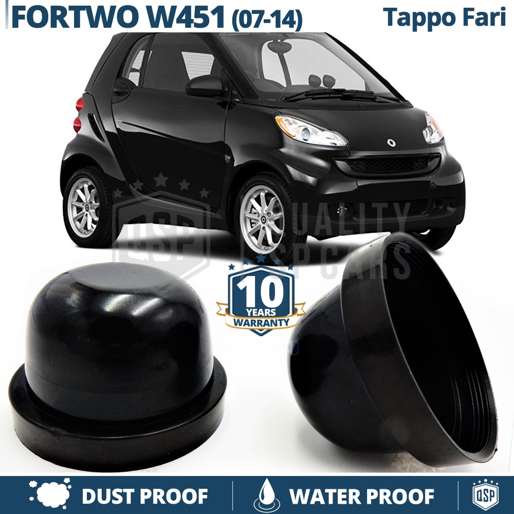 1 TAPPO MAGGIORATO FARI Anteriori per SMART FORTWO W451 (07-14) Coperchio ANTIPOLVERE Installazione KIT LED E XENON 1 TAPPO MAGGIORATO FARI Anteriori per SMART FORTWO W451 (07-14) Coperchio ANTIPOLVERE Installazione KIT LED E XENON