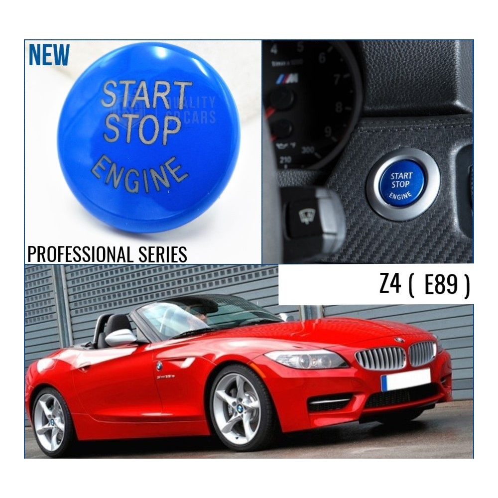 TASTO PULSANTE D'ACCENSIONE MOTORE "START STOP ENGINE" BLU IN ABS PER BMW Z4 E89 Antigraffio NO IMPRONTA TASTO PULSANTE D'ACCENSIONE MOTORE "START STOP ENGINE" BLU IN ABS PER BMW Z4 E89 Antigraffio NO IMPRONTA