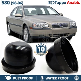 1 TAPPO MAGGIORATO FARI Anabbaglianti per VOLVO S80 I (98-06) Coperchio ANTIPOLVERE Installazione KIT LED E XENON