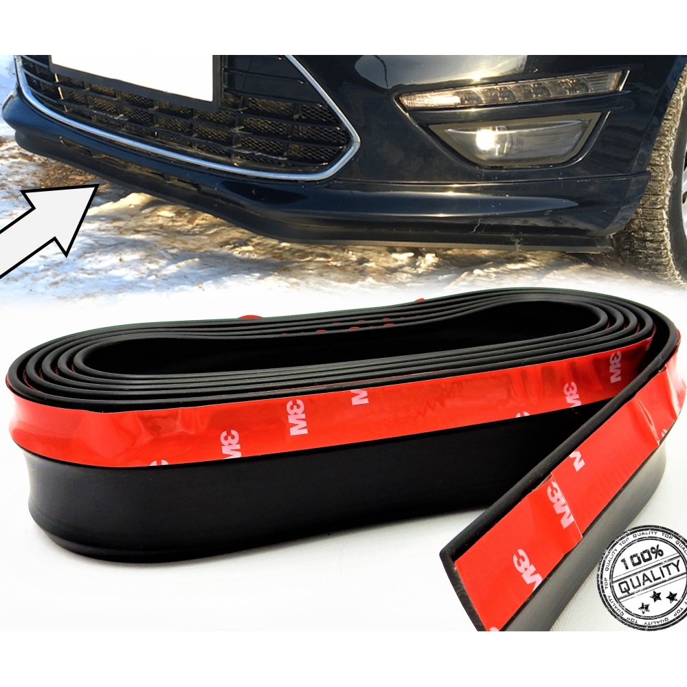 SPOILER Alerón Adhesivo PARA FORD ECOSPORT-FUSION-GALAXY LABIO parachoques LIP o Faldones Laterales en EPDM NEGRO flexible SPOILER Alerón Adhesivo PARA FORD ECOSPORT-FUSION-GALAXY LABIO parachoques LIP o Faldones Laterales en EPDM NEGRO flexible