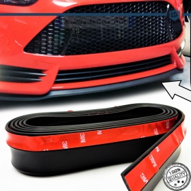 SPOILER Alerón Adhesivo PARA FORD FIESTA 7, LABIO parachoques LIP o Faldones Laterales en EPDM NEGRO flexible