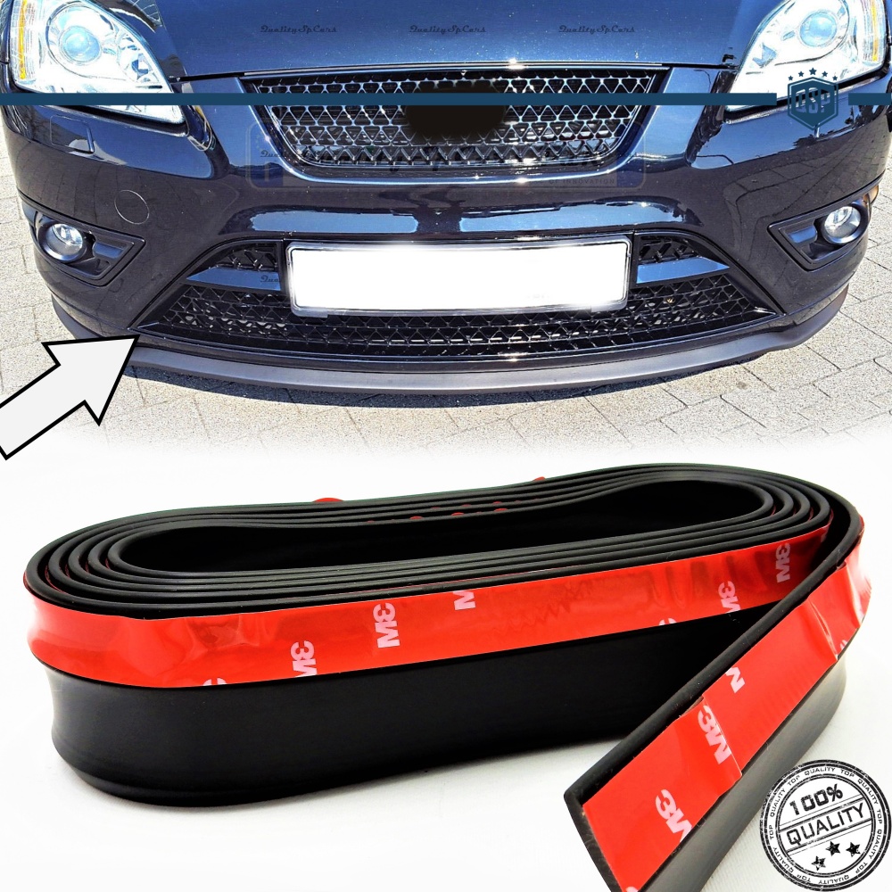 SPOILER Alerón Adhesivo PARA FORD FOCUS 2-MONDEO 2/3, LABIO parachoques LIP o Faldones Laterales en EPDM NEGRO flexible SPOILER Alerón Adhesivo PARA FORD FOCUS 2-MONDEO 2/3, LABIO parachoques LIP o Faldones Laterales en EPDM NEGRO flexible