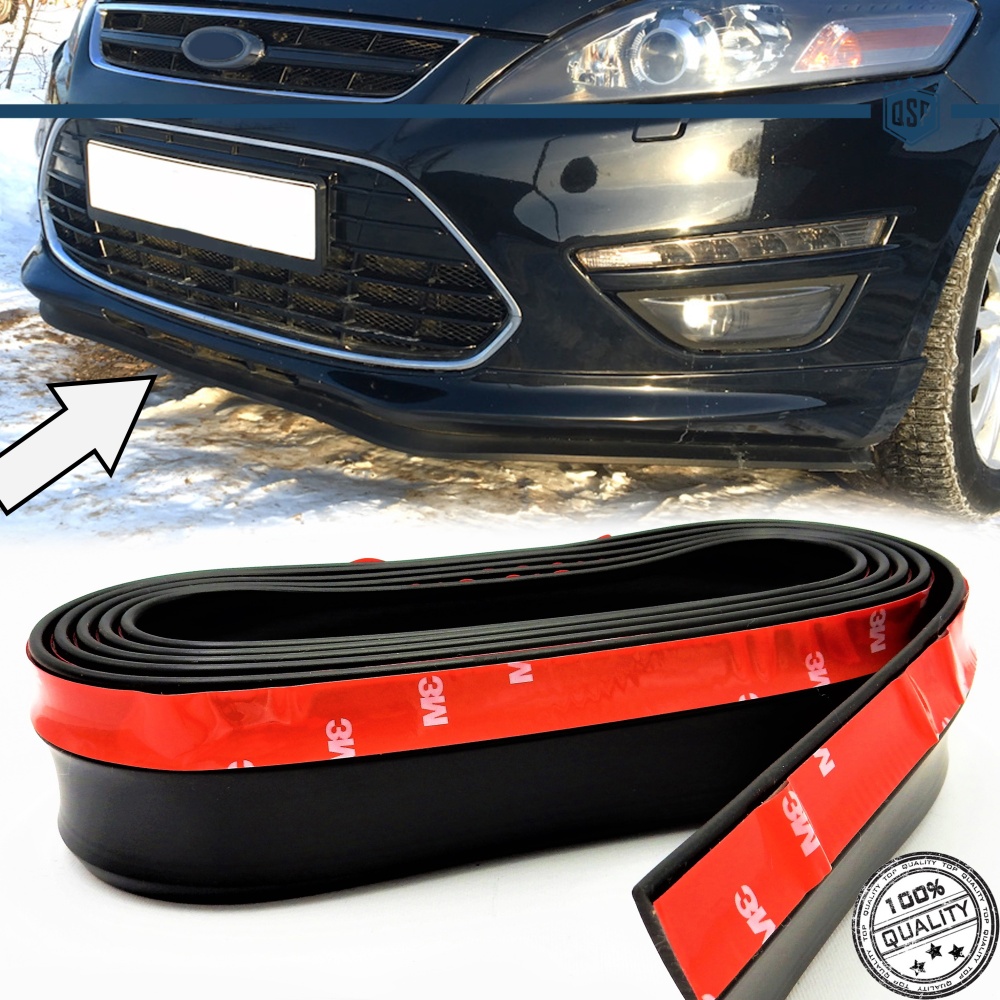 SPOILER Alerón Adhesivo PARA FORD FOCUS 2 -KA, LABIO parachoques LIP o Faldones Laterales en EPDM NEGRO flexible SPOILER Alerón Adhesivo PARA FORD FOCUS 2 -KA, LABIO parachoques LIP o Faldones Laterales en EPDM NEGRO flexible