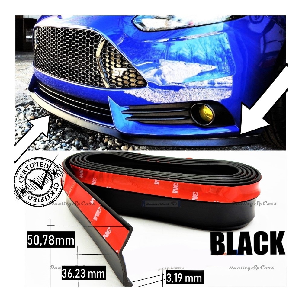 SPOILER Adesivo PER FORD FOCUS 3/4-PUMA, Lama Sotto Paraurti o Minigonne Nero Flessibile in EPDM SPOILER Adesivo PER FORD FOCUS 3/4-PUMA, Lama Sotto Paraurti o Minigonne Nero Flessibile in EPDM