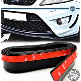 Adhesive SPOILER FOR FORD KUGA-EDGE-RANGER, Bumper Lip or Side Skirt in BLACK EPDM flexible