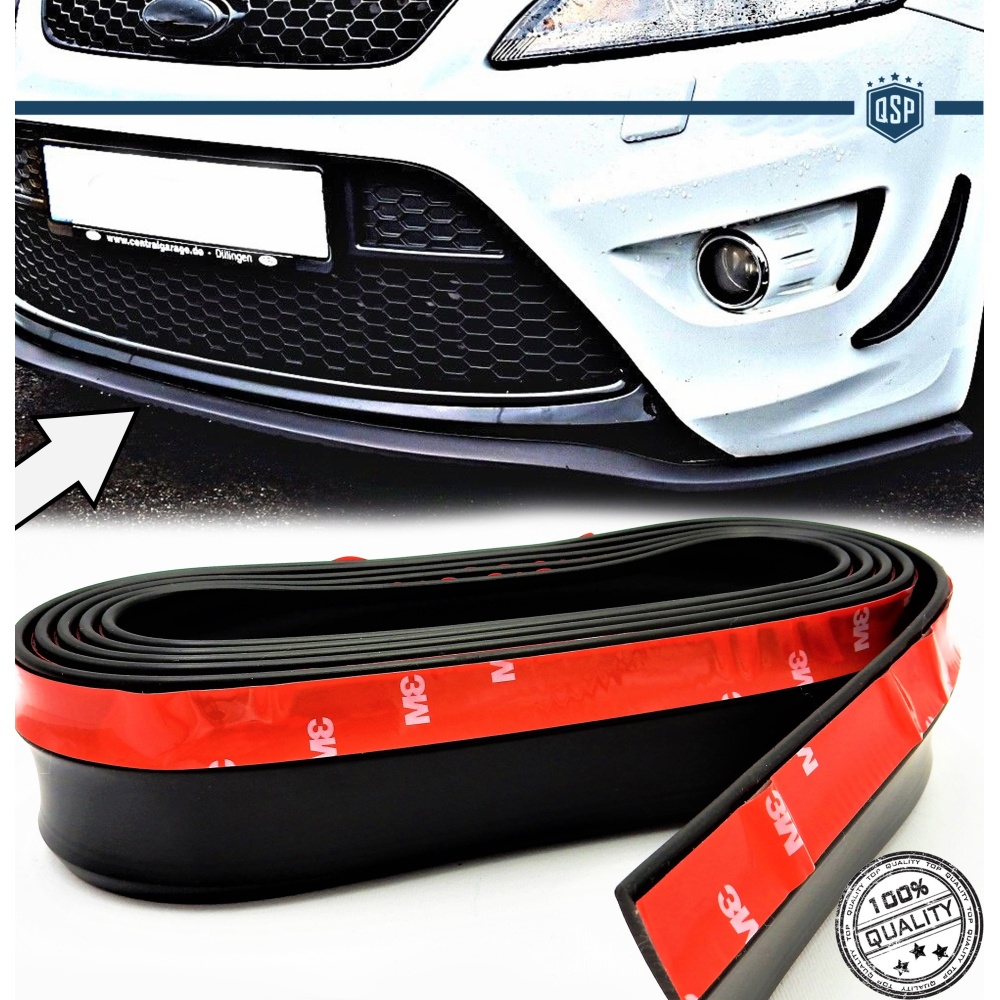 Adhesive SPOILER FOR FORD KUGA-EDGE-RANGER, Bumper Lip or Side Skirt in BLACK EPDM flexible Adhesive SPOILER FOR FORD KUGA-EDGE-RANGER, Bumper Lip or Side Skirt in BLACK EPDM flexible