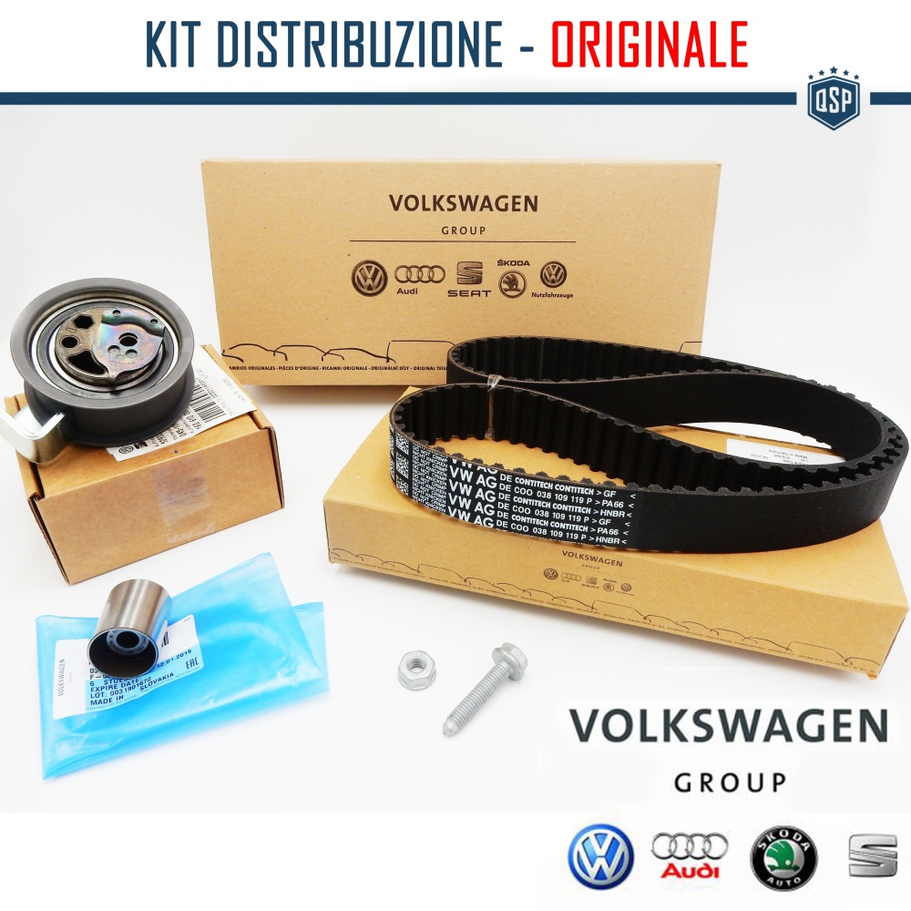 KIT Correa de Distribución ORIGINAL Audi A4 (B5) 1.9 TDI 2000-2001, Remplazo Original AUDI KIT Correa de Distribución ORIGINAL Audi A4 (B5) 1.9 TDI 2000-2001, Remplazo Original AUDI