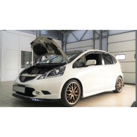 SPOILER Alerón Adhesivo COMPATIBLE CON HONDA, LABIO parachoques LIP o Faldones Laterales en EPDM NEGRO flexible
