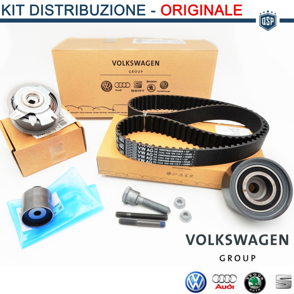 KIT Correa de Distribución ORIGINAL Skoda OCTAVIA II 2.0 TDI 2004-2013, Remplazo Original SKODA KIT Correa de Distribución ORIGINAL Skoda OCTAVIA II 2.0 TDI 2004-2013, Remplazo Original SKODA