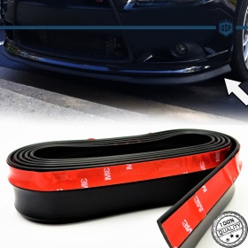 SPOILER Alerón Adhesivo Compatible Con HYUNDAI  , LABIO parachoques LIP o Faldones Laterales en EPDM NEGRO flexible